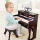 Hape30键轻奢立式电钢琴儿童早教益智音乐玩具电子琴3岁+男女孩木