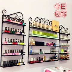 壁挂铁艺指甲油置物架 美甲店展示架柜化妆品架子 指甲油架包邮