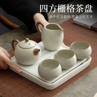 茶盘客厅家用小型沥水功夫茶具茶台茶海轻奢简约茶几干泡台茶托盘
