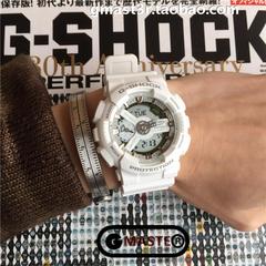 卡西欧G-SHOCK缩小版GMA-S110CM-7A1/7A2 白 时尚运动手表女