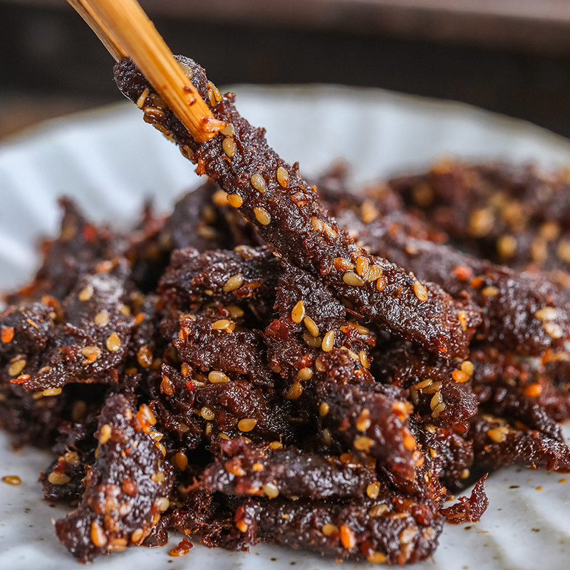 金日良品 麻辣牛肉干藤椒五香牛肉干香辣味袋装休闲小吃零食