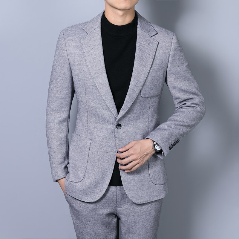 单西链接模特图毛呢加厚西装单西外套单上衣dx6826p185,男装西服,d216