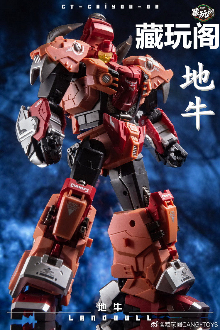 变形玩具藏玩阁 cang-toys yn-02 冲云霄 组合体金刚 地牛 烈虎g1
