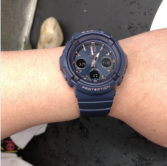 卡西欧bga-2800-2a2500-1a27a27a1a4a2太阳能电波女腕日韩腕表