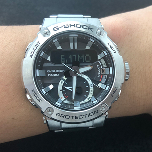 卡西欧手表G-SHOCK GST-B200D-1A/B/X/B100/D/G/XA太阳能蓝牙男表