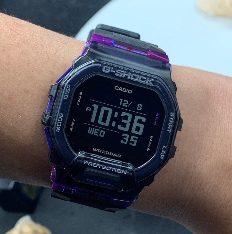 卡西欧g-shockgbd-200sm-1a6rd-4计步运动电子蓝牙手表日韩腕表