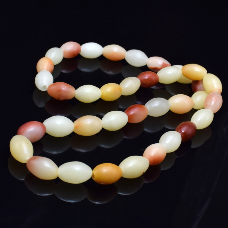 寿山石 芙蓉石手串珠链 石艺俱佳