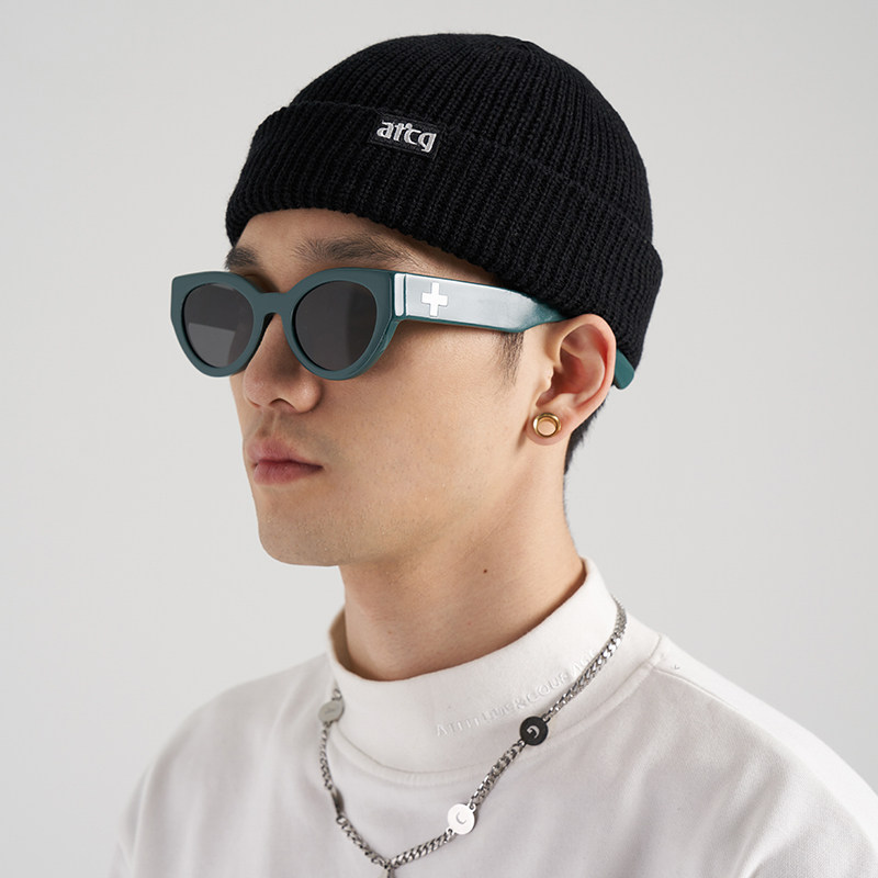 atcg秋冬紫藏蓝休闲潮牌针织橙冷帽相似对比