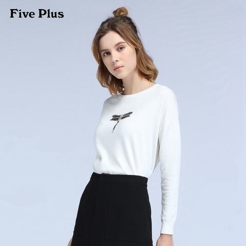 【11-11 179元】Five Plus图案宽松套头针织衫2HF3037510