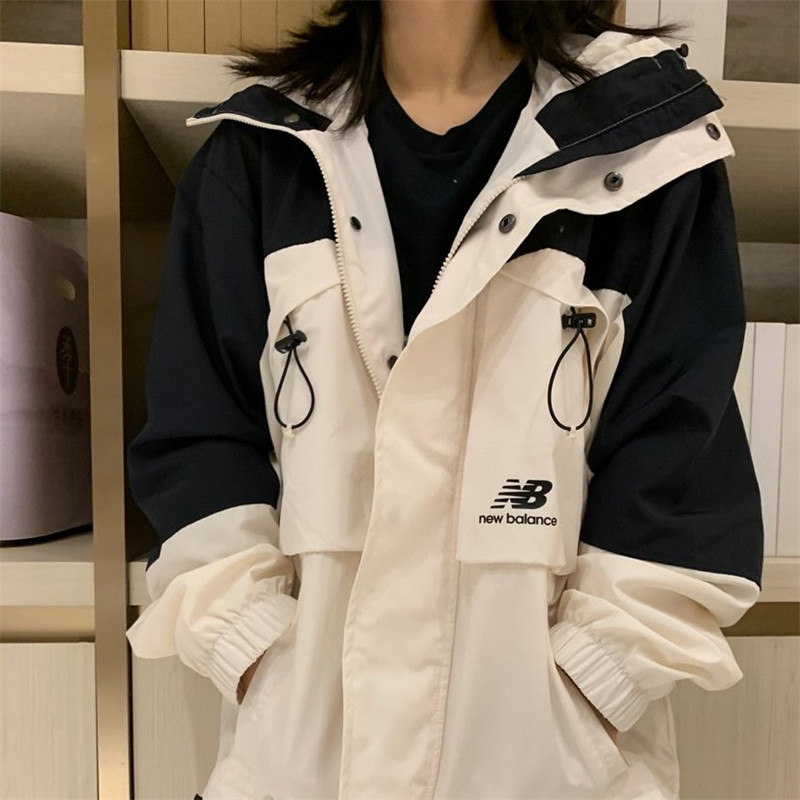 newbalancenb连帽夹克冲锋衣秋冬新款男女休闲运动外套amj13376