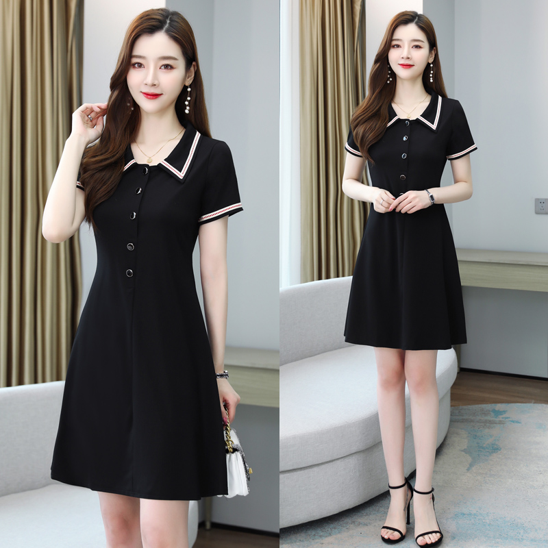 价￥210淘宝新品t品牌春夏装专柜女装桔黄色时尚名媛风荷叶下摆连衣裙