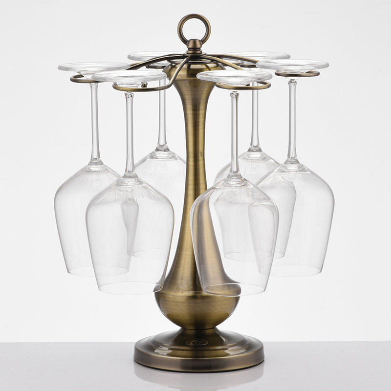 一折高脚杯架倒挂 家用 6只装_家用个性创意高脚杯架倒挂 香槟杯架