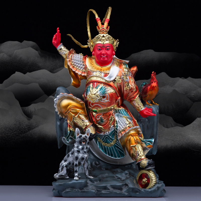 树脂田都元帅玻璃钢神像戏神相公爷田公元帅现代居家祝福桌面摆件