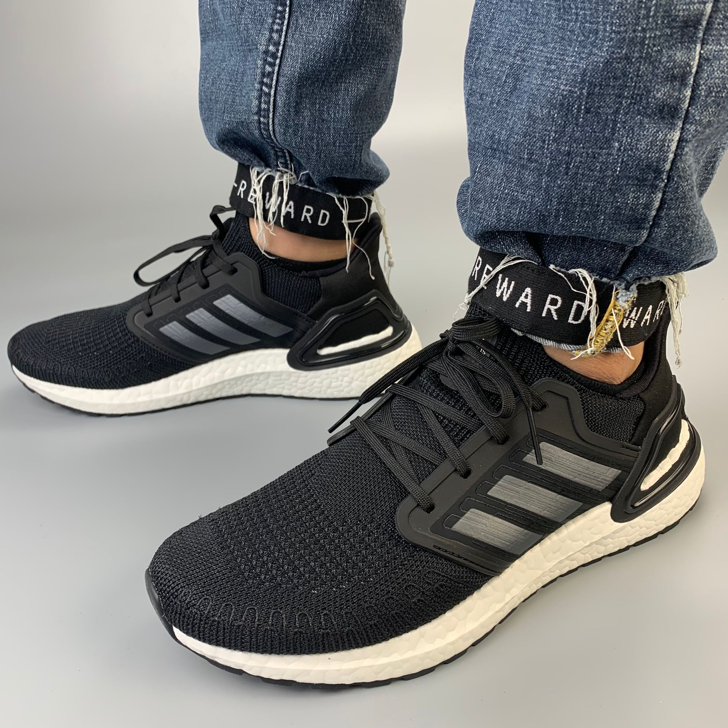 adidasultraboost2020ub20男女黑白运动跑步鞋ef1043ef1042