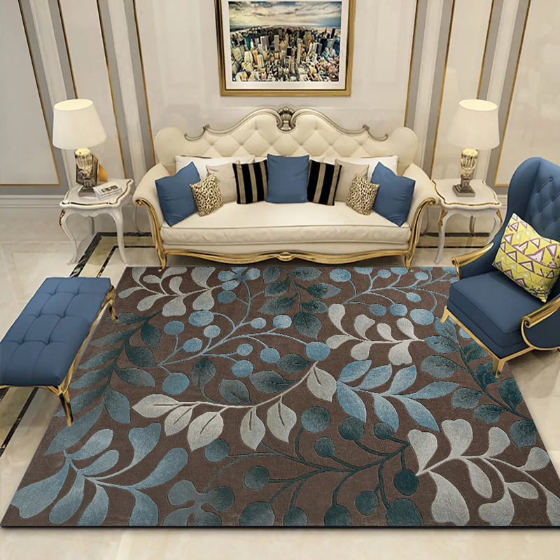 可水洗现代简约地毯客厅沙发茶几垫卧室满铺床边毯大面积可定制