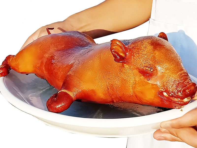 荣昌特产脆皮烤乳猪整只五香烤猪黄金全猪熟食舌尖美食5斤礼盒装|msdalam kategori makanan ringan/Nuts/Specialty, daging lembu tersentak-sentak/daging babi dipelihara/Lo Snek, daging babi - dari Buy2taobao.com untuk memberikan perkhidmatan ejen Taobao profesional membeli