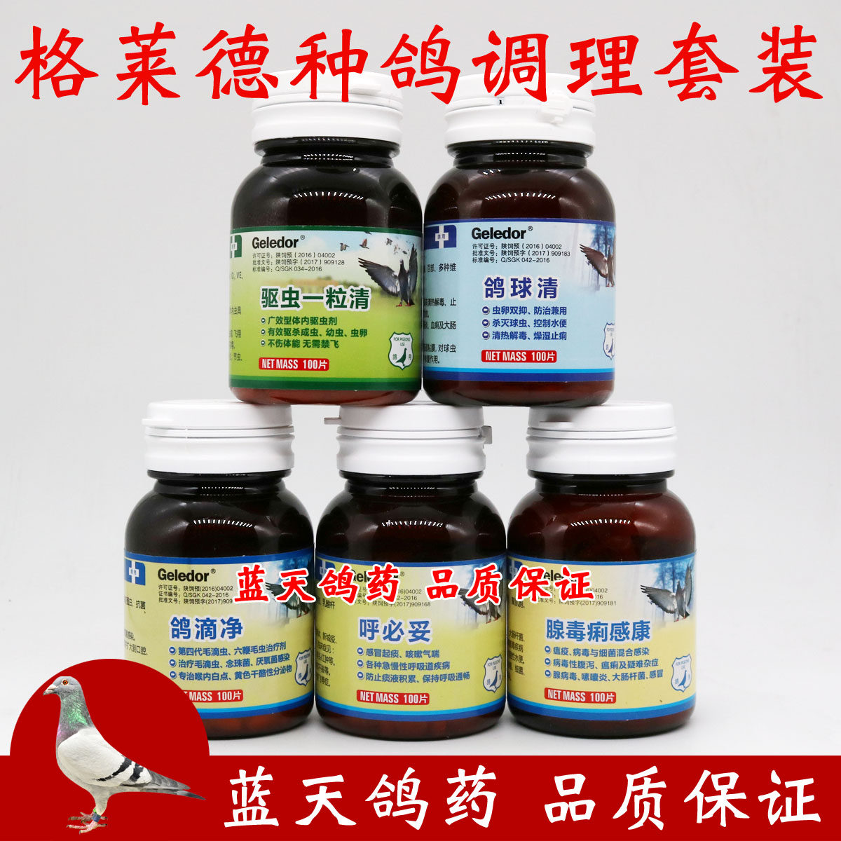 鸽子药大全搏冠鸽药种鸽调理套装信鸽药赛鸽整理种鸽调理组合套装