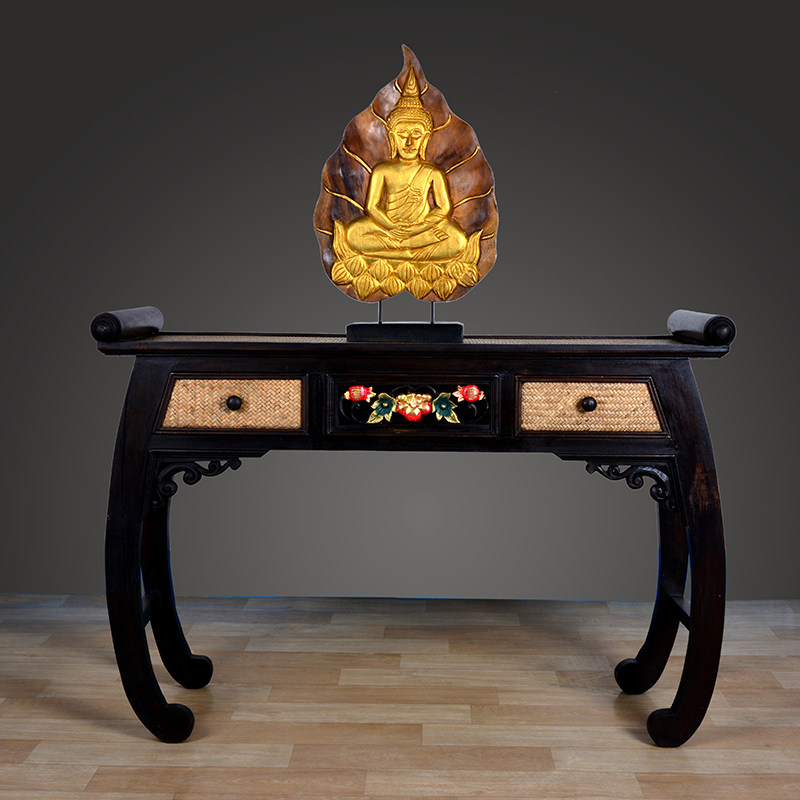 东南亚风格实木神台供桌佛龛桌复古玄关供佛桌子供佛台香案供台