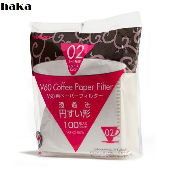 包邮日本Hario V60咖啡滤纸V01 V02号 原木 漂白 手冲咖啡过滤纸