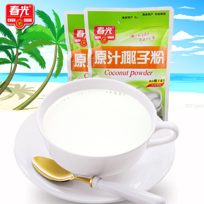 海南特产食品春光原汁椰子粉320g2袋一冲就是不甜椰子汁