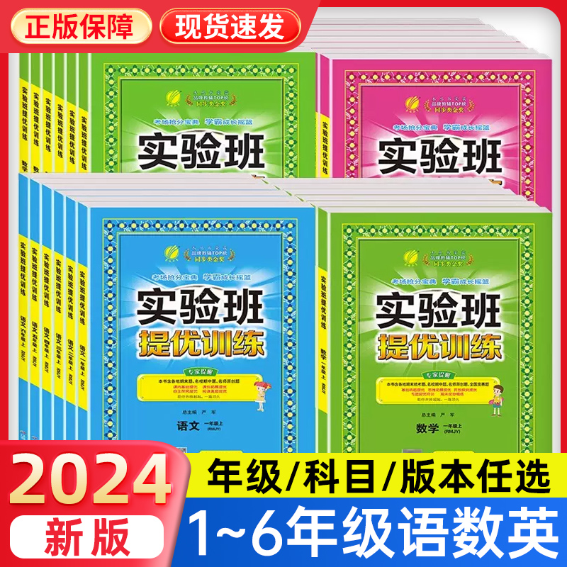 2024春新版实验班提优训练一二年级三四五六年级上册下册语文数学英语人教版北师大苏教外研版全套小学单元同步练习册春雨教育卷子