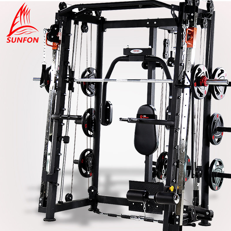 沃尔克家用力量综合健身器械健身房史密斯机深蹲架多功能力量器材