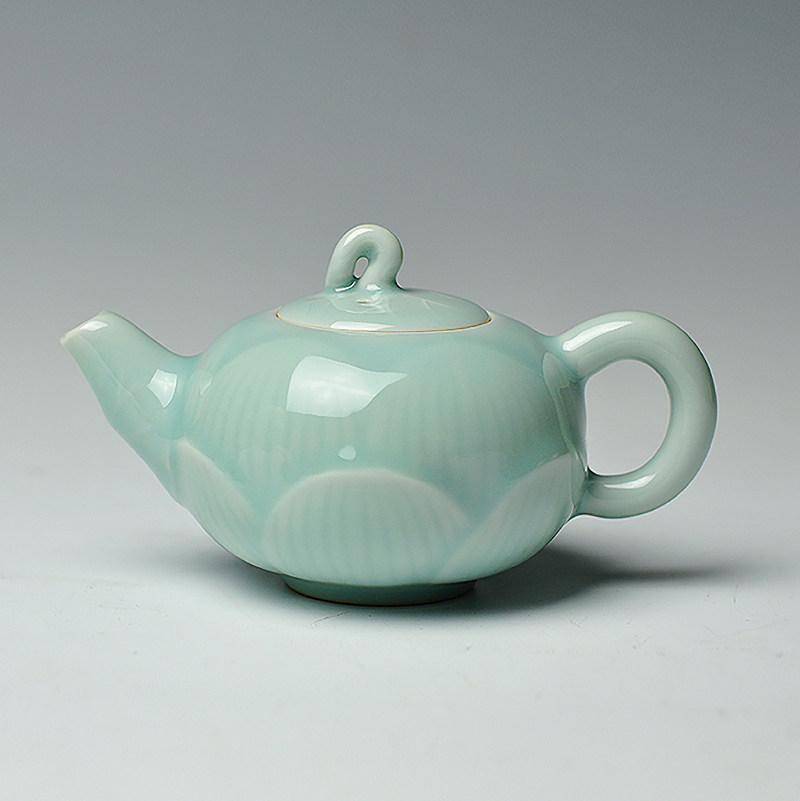 【毛正聪】正聪青瓷出品《荷花壶茶具》