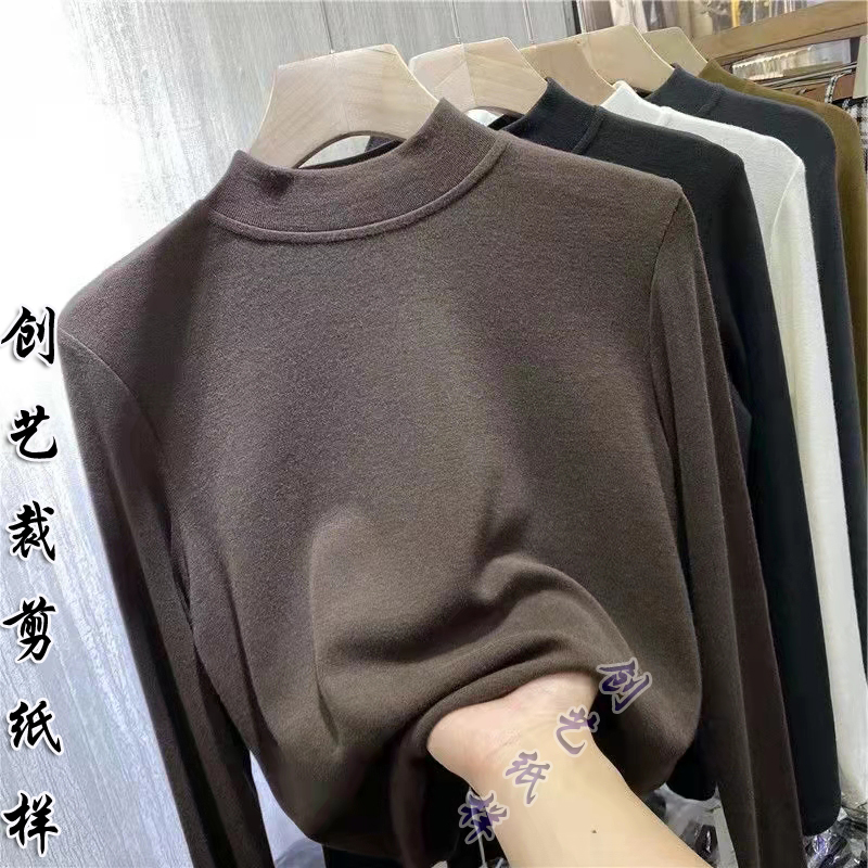 裁缝做服装Q266德绒打底衫女秋冬