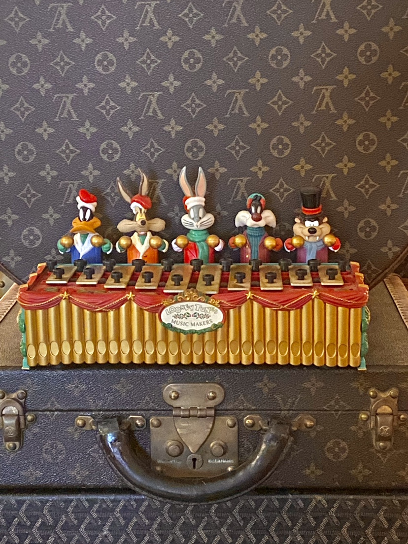 vintage美国中古音乐盒 Mr.Christmas音乐盒 圣诞节音乐盒 华纳