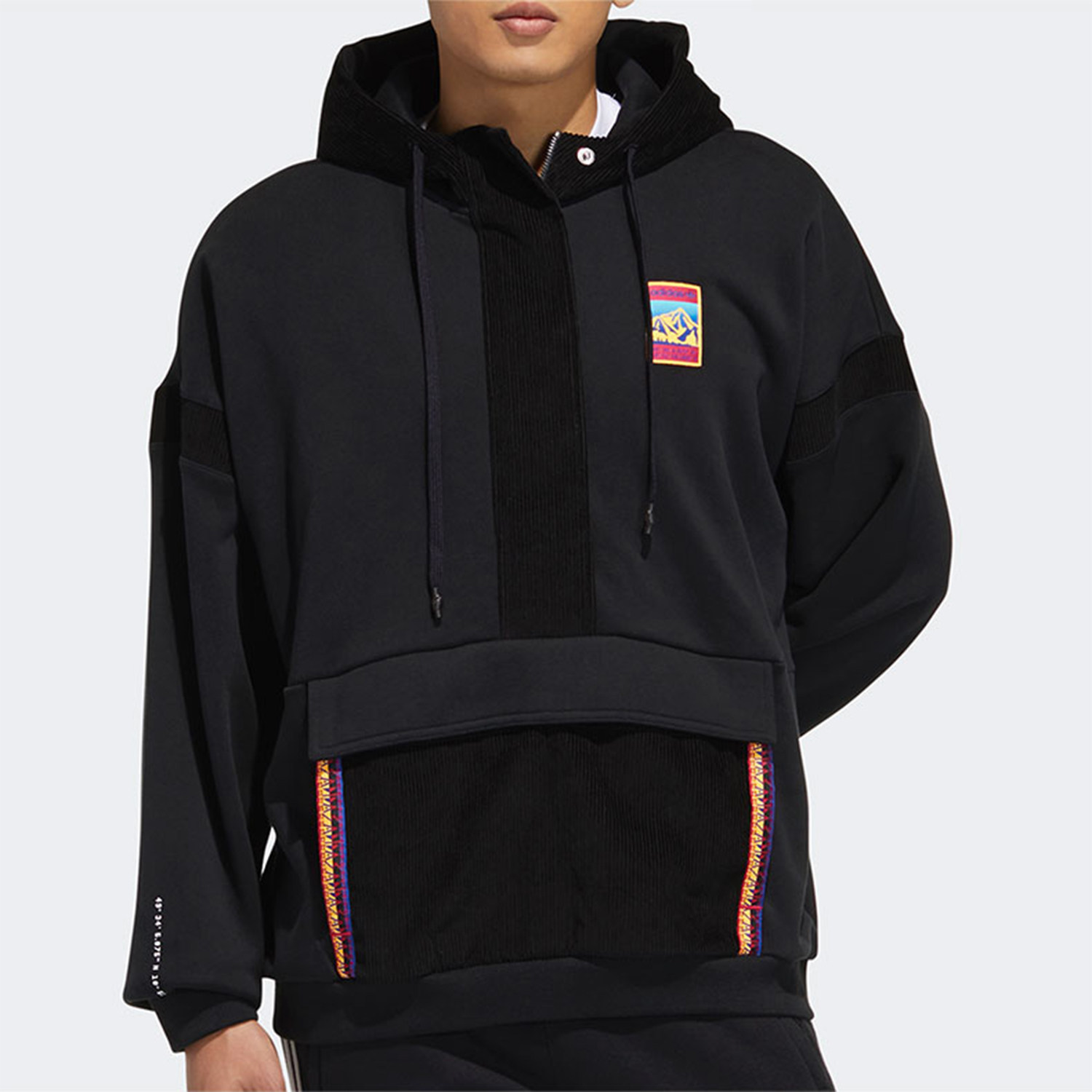 adidas阿迪达斯三叶草22年新款男子休闲连帽卫衣套头衫gv0929