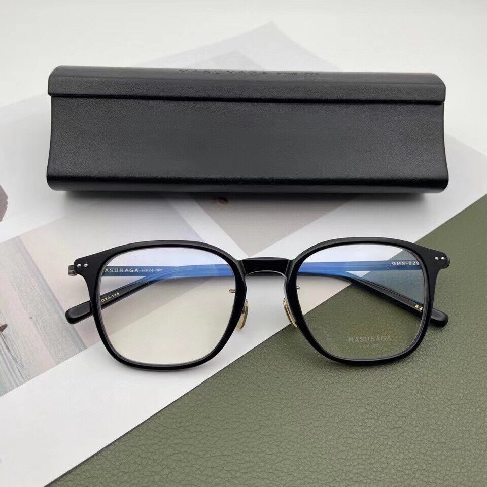 黑色可调调节鼻托男女近视近视眼眼镜框架48-20-145眼镜架