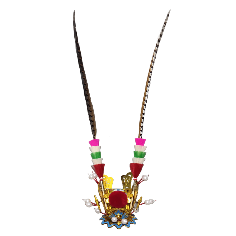 戏剧头饰紫金冠齐天大圣孙悟空头冠贾宝玉头饰翎座翎毛美猴王头饰