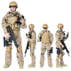1/6兵人玩具士兵模型套装警察特种部队公仔关节可动手办男孩礼物