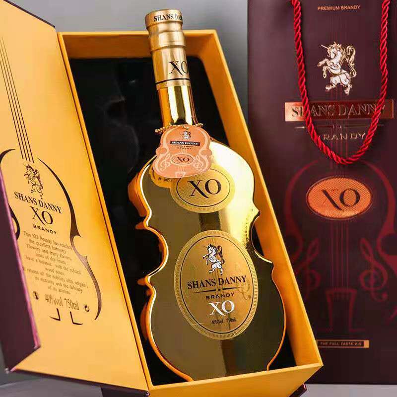 法国进口xo套装组合正品洋酒40度750ml礼盒装鎏金白兰地送礼摆件
