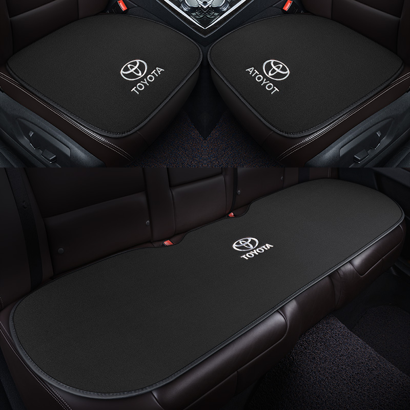丰田C-HR汽车坐垫四季通用主驾驶订制简约三件套单片亚麻后排座垫