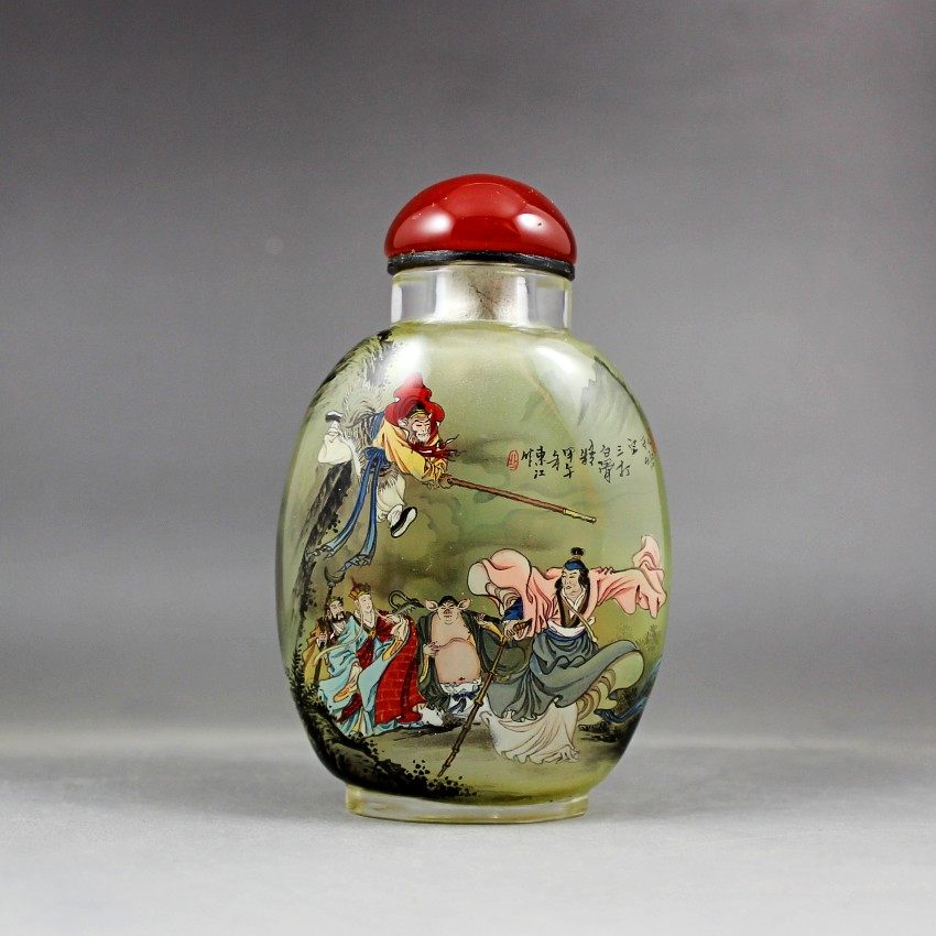 东江内画鼻烟壶西游记造晶