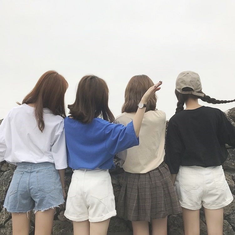 小清新上衣夏三人闺蜜装韩国少女学生复古短袖百搭t恤衫佛系衣服在类目 女装/女士精品, T恤中 - 来自Buy2taobao.com提供专业的淘宝代购服务