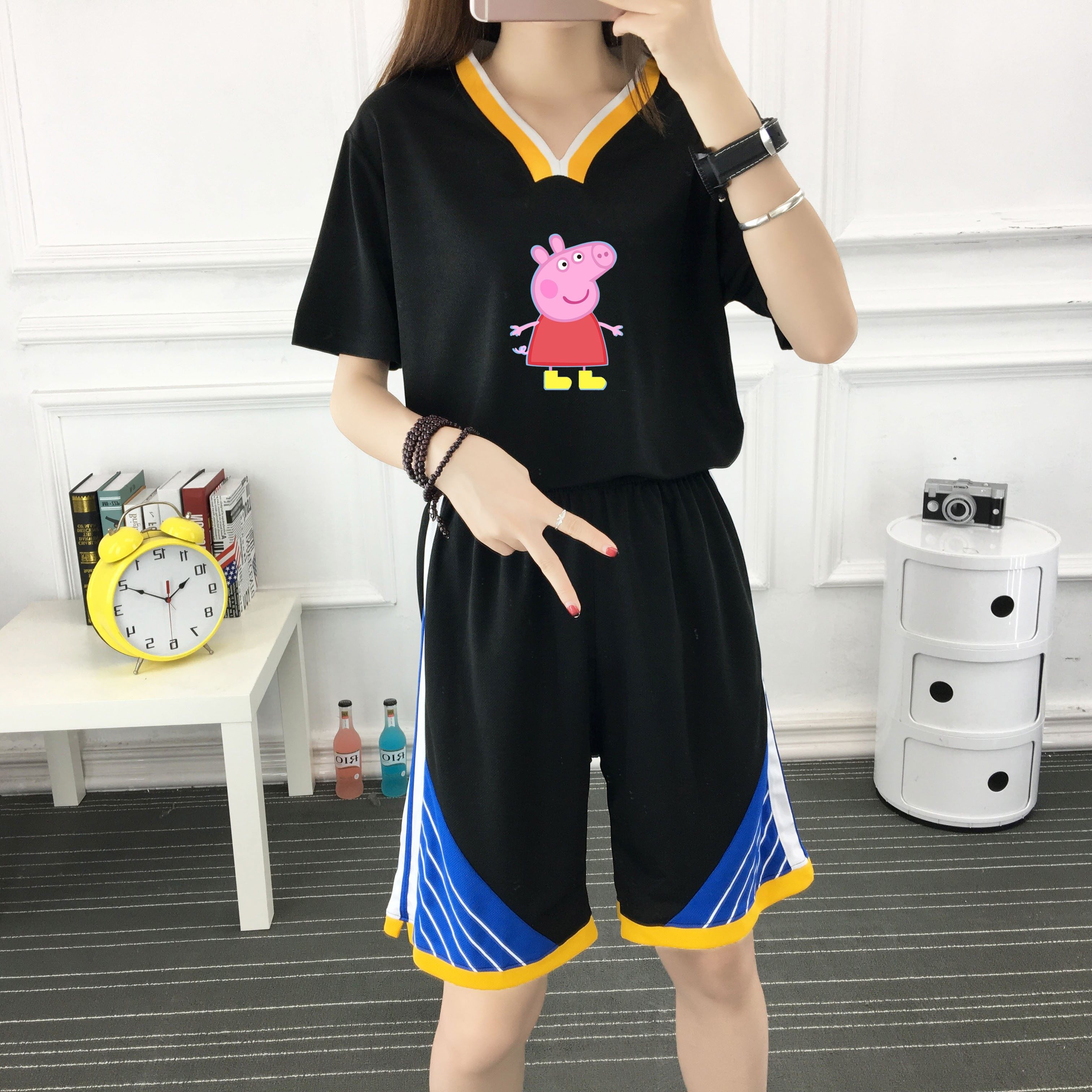 女生篮球衣bf风