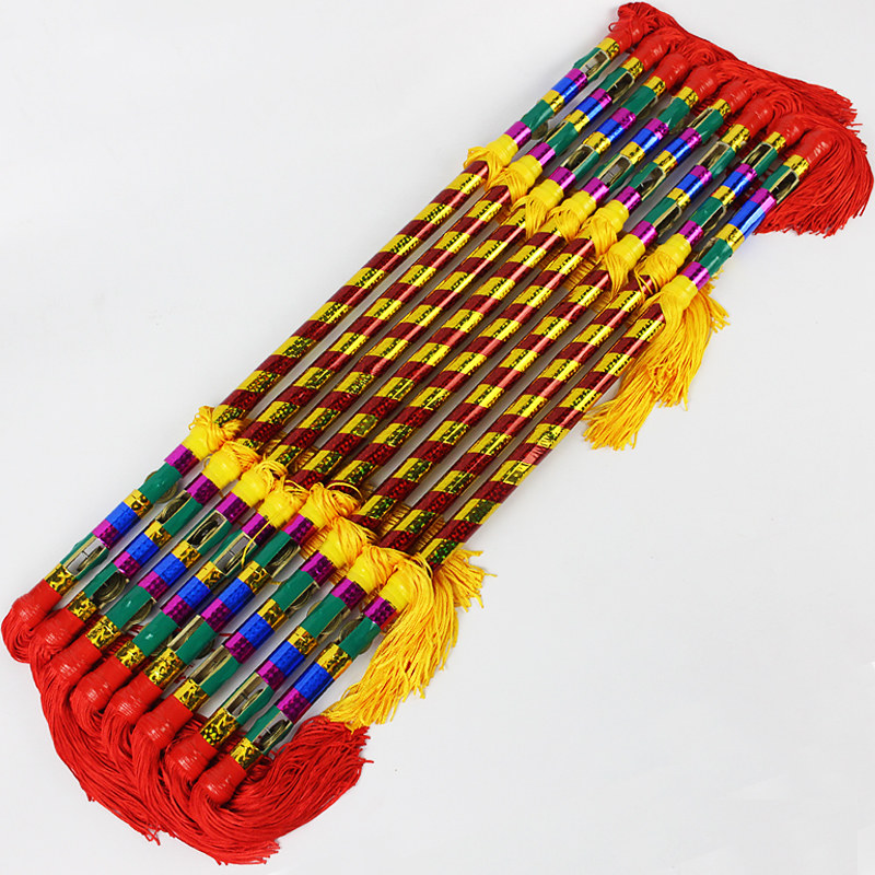 打连响花棍舞道具铜钱金钱棍连厢莲湘棒霸王鞭九子鞭广场舞打钱杆