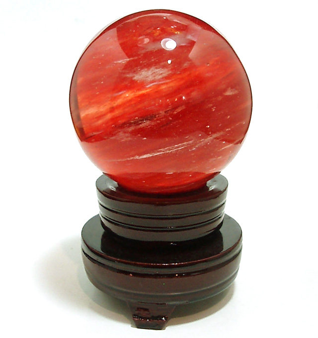 异域晶城包邮 红水晶球 天然原料 搬迁开业工艺品礼品摆件