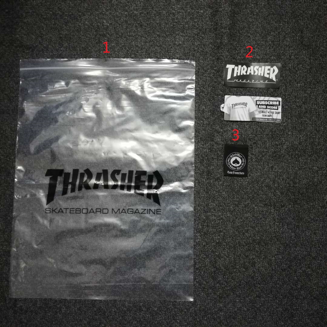THRASHER Bids Cloth label Trademark Tag Packaging bag Clothing accessoriesin the Textile fabrics/Accessories/Supporting, Textile Accessories, Wash Mark/Washing superscript/Trademark category - from Buy2taobao.com to provide professional Taobao agent buy service