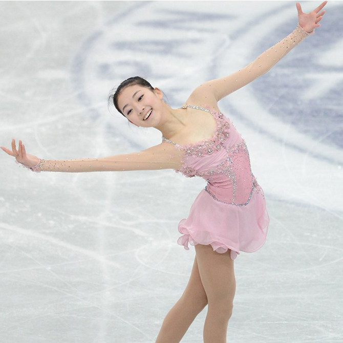 卓宝设计定制花样滑冰服装花样溜冰表演服儿童成人女款冰裙c5