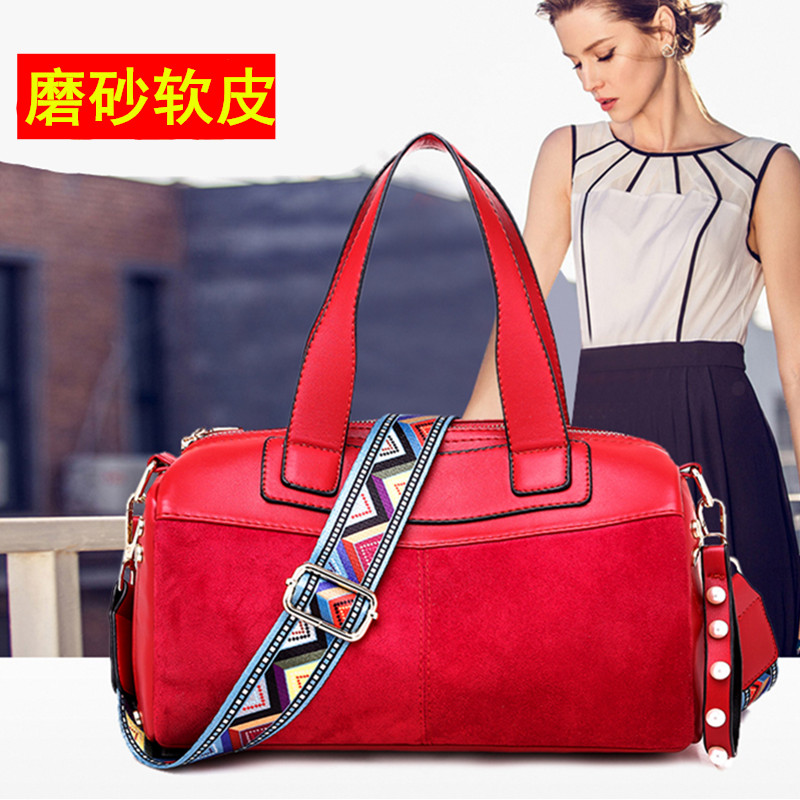 Bucket Bag Girl 2019 new pattern Soft leather Female bag Pillow bag Korean Edition Messenger Bag Broadband One shoulder Handbagin the Leather/Lady bags/Men's bag, Ms. bags category - from Buy2taobao.com to provide professional Taobao agent buy service