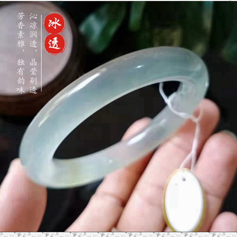 天然a货岫玉圆条手镯冰种飘花水墨玉女镯子5253555657小口径包邮|ruв категории Украшения,ювелирные изделия, браслет - от Buy2taobao.com для оказания профессиональной услуги покупки агента Taobao