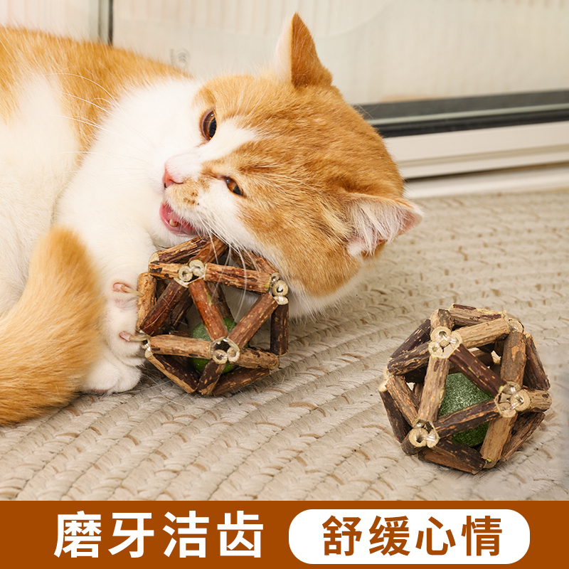 木天蓼磨牙棒猫薄荷球猫玩具自嗨解闷