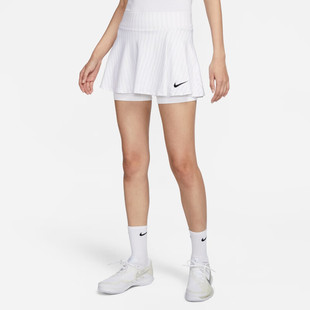 NIKE耐克2024夏季新款女子速干透气舒适网球运动半身裙FD5583-100