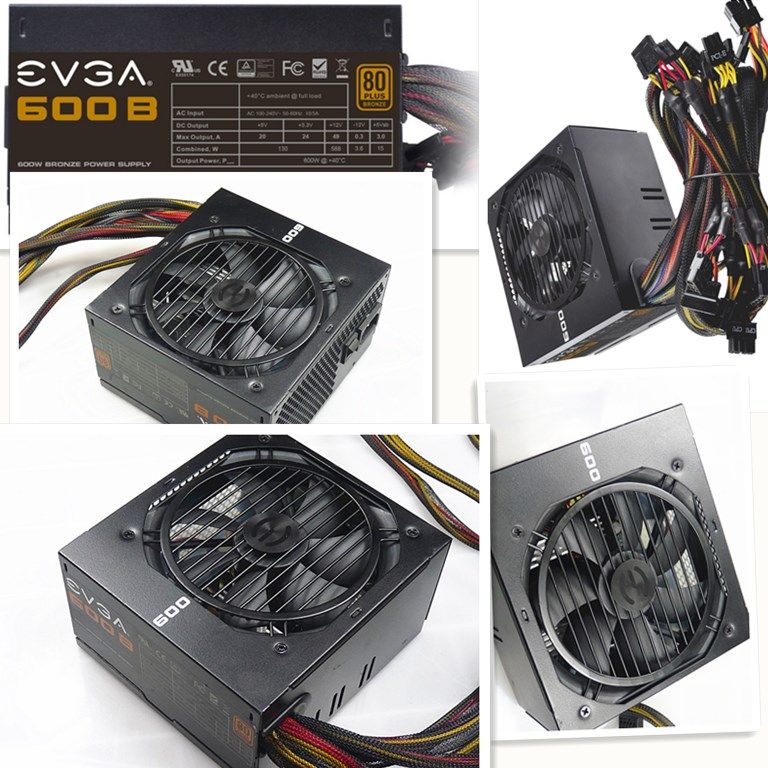 美国大牌 evga电源700w 500bv额定450w 500w 600w电脑电源台式650