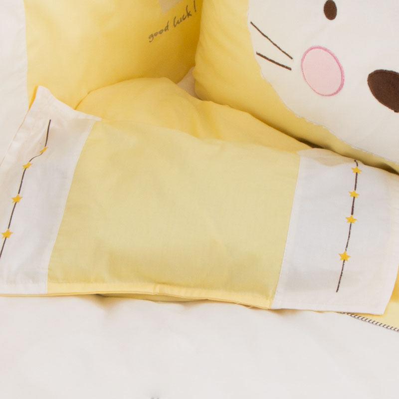 婴儿绣花荞麦枕全棉宝宝荞麦枕头新生儿透气小枕头四季通用