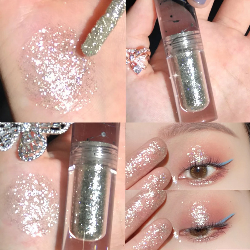 仙女泪液体眼影爆闪细闪不飞粉蹦迪舞台眼妆亮片眼睛碎钻银河女团