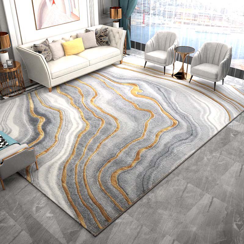 堡利图现代简约北欧地毯客厅美式轻奢茶几大地毯新中式卧室加厚